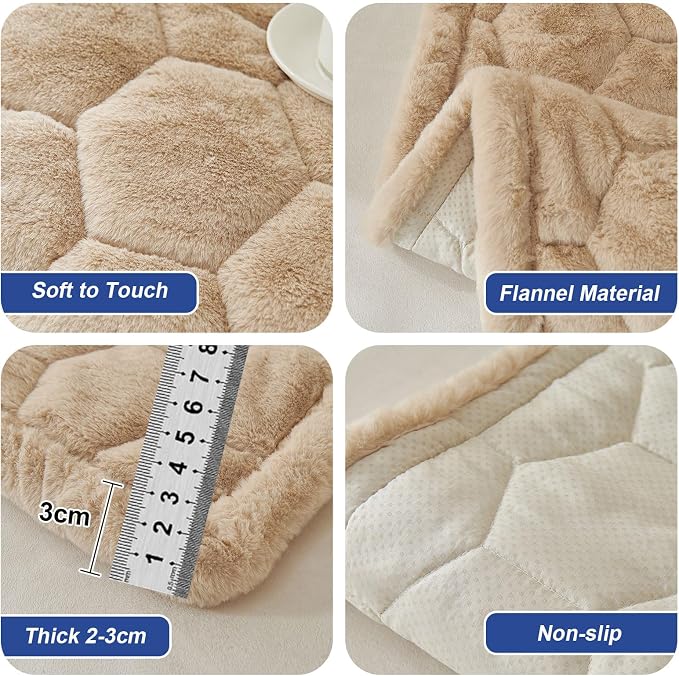 GKXLH New Thick Sofa Cover Washable - Soft Flannel Universal Sofa Covers 2 3 4 Seater, Non-Slip Couch Cover, Couch Seat Covers Sofa Slipcovers Furniture Protector for Living Room (Light Camel, 70x150) | Washable Soft Flannel Sofa Cover, Corner Sofa Cov... - Image 6