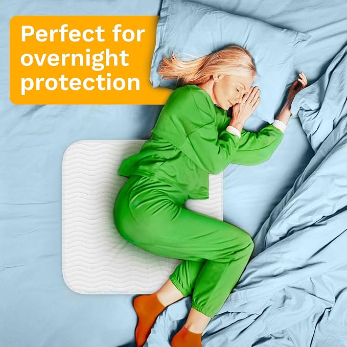 GREEN LIFESTYLE Washable Underpads - Large Pads for use as Incontinence Bed Pads, Reusable Pet Pads, Great for Dogs, Cats, Bunny, Seniors Bed Pad (Pack of 2 - 41x41) - Image 3