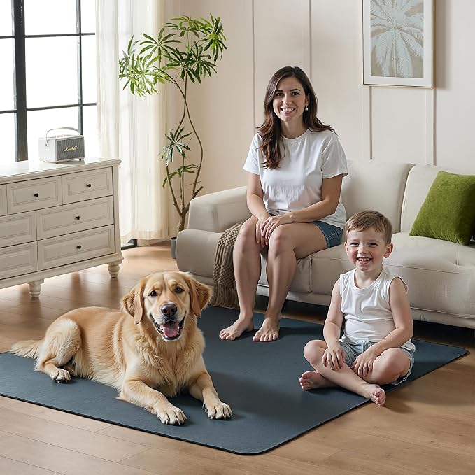 Sunsleek Reusable Puppy Pads 36"x48" – 2 Pack Super Absorbent, Non-Slip, Washable Dog Pee Pads for Playpen, Crate, Floor, Waterproof Pet Training Mats for Quick-Dry Whelping Pads & Incontinence - Image 2