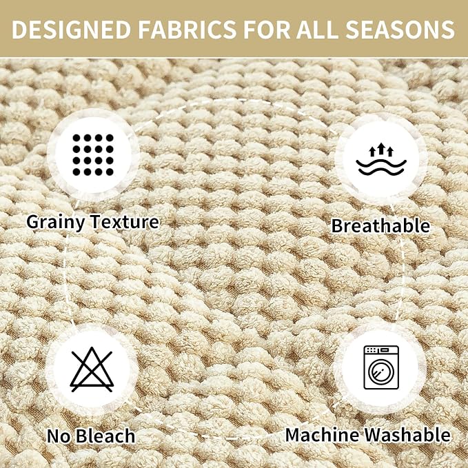 Sofa Couch Cover, Sofa Covers Washable for Dogs, Non-Slip Couch Covers for Sectional Sofa, Sofa Slipcovers for All Seasons Furniture Protector for L Shaped(Light Brown, 27"x 27") - Image 3