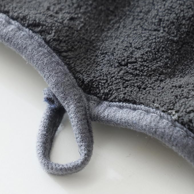 Bath Sheets 40x80 Inches Microfiber Extra Large BathTowels Super Soft Absorbent Quickly Dry Shower Towels for Bathroom (Charcoal Grey, PK 2) - Image 6