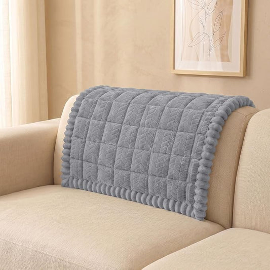 Smiry Couch Cover for Dogs, Non Slip Fuzzy Pet Sofa Arm Covers Washable | Sofa Slipcovers for Armrest & Backrest, Soft Thick Furniture Protector for Cats Dogs, Against Fur, Dirt (35.4"x35.4") by Smiry