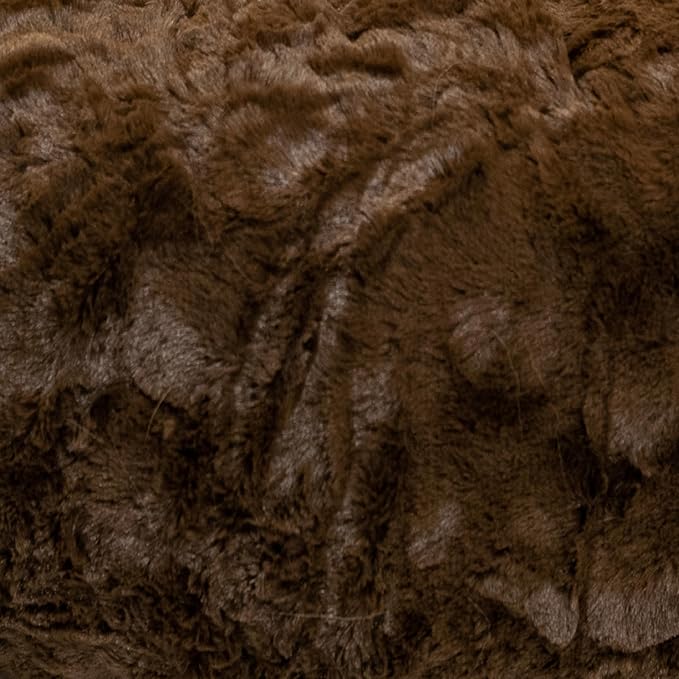 Best Friends by Sheri The Original Calming Donut Dog Bed for Extra-Large Dogs up to 150 lbs, Lux Faux Fur, Dark Brown, 45" x 45" - Image 10