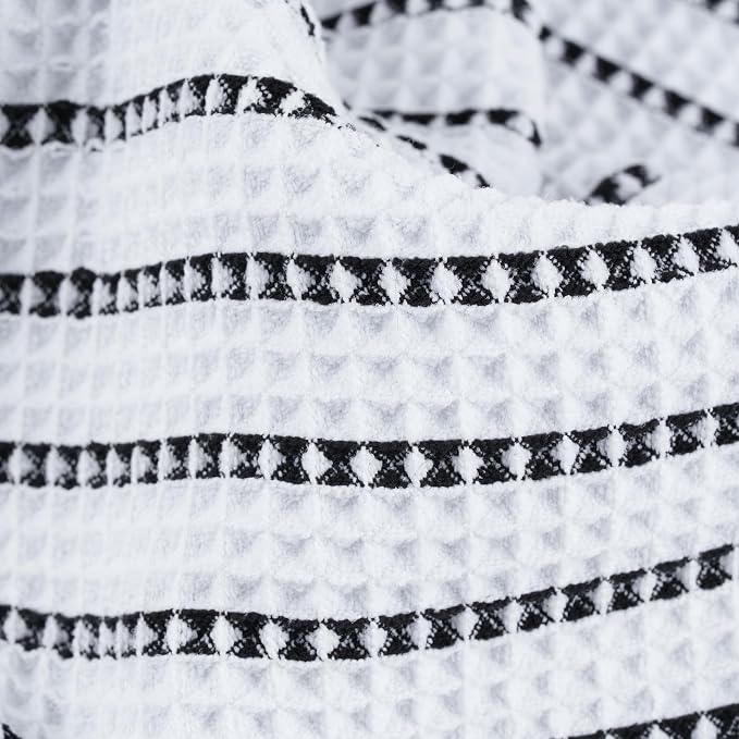 POLYTE 430 GSM Microfiber Oversize Quick Dry Lint Free Bath Towel, 60 x 30 in, 4 Pack (Waffle Weave) - Image 7