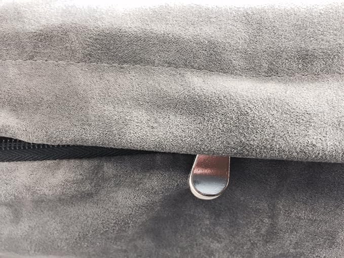 Dogbed4less Orthopedic Dog Bed with Memory Foam for Medium Large Pet, Waterproof Liner, Washable Microsuede Gray Cover, 41X27X4 Inch (Fit 42X28 Crate) - Image 7