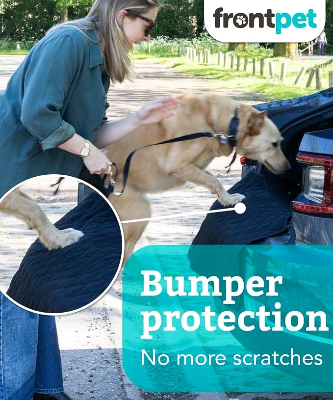 Cargo Cover for Dogs, Water Resistant Pet Cargo Liner Dog Seat Cover Mat for SUVs Sedans Vans with Bumper Flap Protector, Non-Slip, Backseat Cover, Trunk Liner Universal Fit (Large/Black) - Image 4