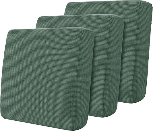 Hokway 3Piece Couch Cushion Slipcovers Stretch Reversible Cushion Protector Slipcovers Sofa Cushion Protector Covers (Celadon,Small-3PC) by Hokway