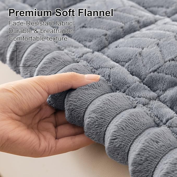 Smiry Couch Cover for Dogs, Non Slip Fuzzy Pet Sofa Covers Washable | Sofa Slipcovers for 2-3 Cushion Couch, Soft Thick Furniture Protector for Cats Dogs, Against Fur, Dirt, Scratch (35.4"x63") - Image 5