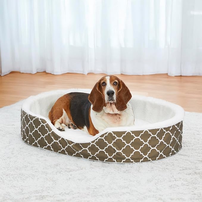 MidWest Homes for Pets Orthoperdic Egg-Crate Nesting Pet Bed w/Teflon Fabric Protector, XL Brown - Image 2