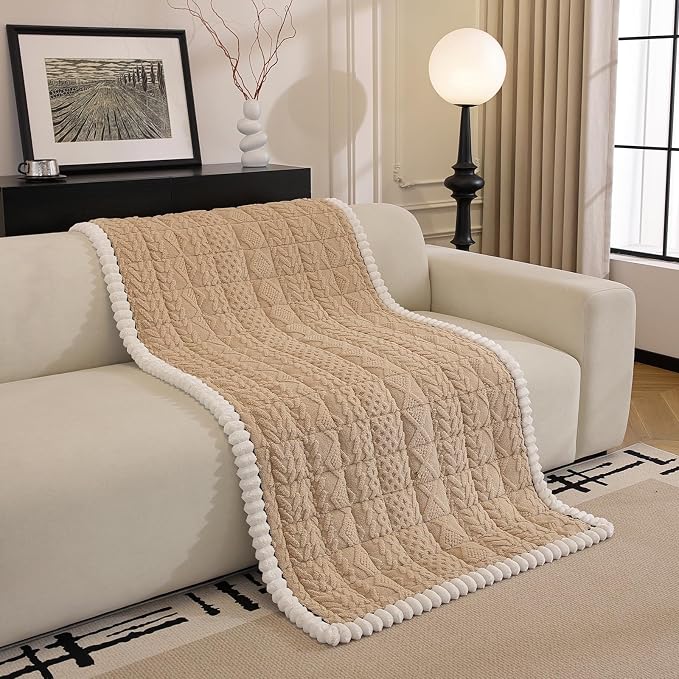 Non Slip Couch Covers for Dogs, Pet-Friendly Washable Couch Covers for 3 Cushion Sofa Pet Couch Cover (Khaki, 35.4' 'x 63'') - Image 9