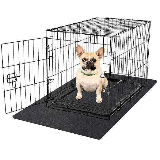 Kennel Pad Dog Crate Mat Liner, 36" x 24" - 1 Pack | Waterproof, Non-Slip, Washable Puppy Pee Pad for Kennel Training - Under Pet Cage to Protect Floors, Thin Cut to Fit Design by NYFITY