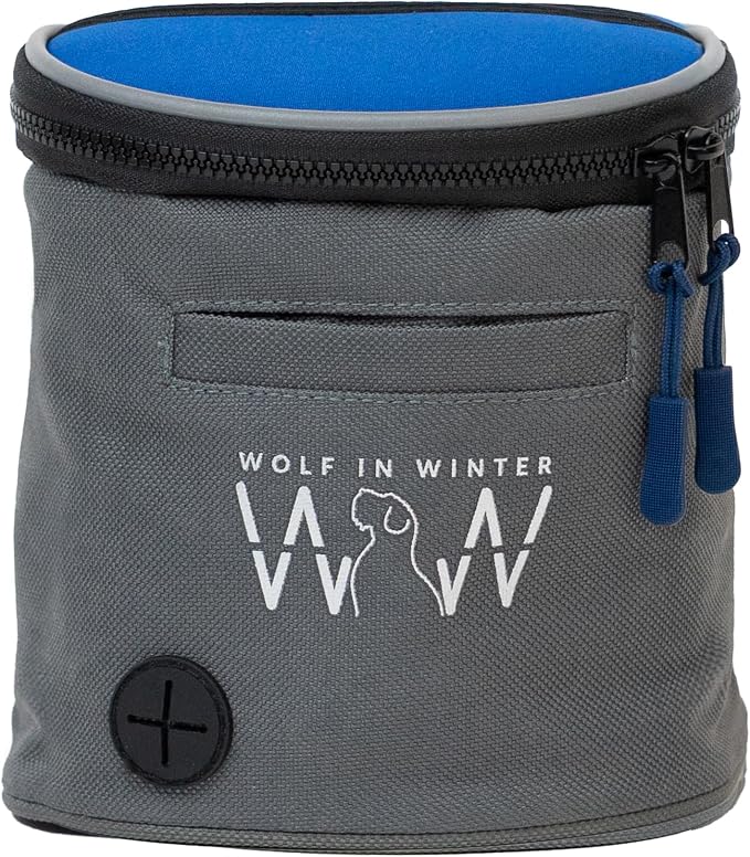 Quickdraw Dog Treat Pouch – Training Bag with Poop Bag Dispenser, Clicker Holder and Waist Belt – Hands-Free, Reflective and Durable for Puppy Training, Walks and Hikes (Blue) - Image 2