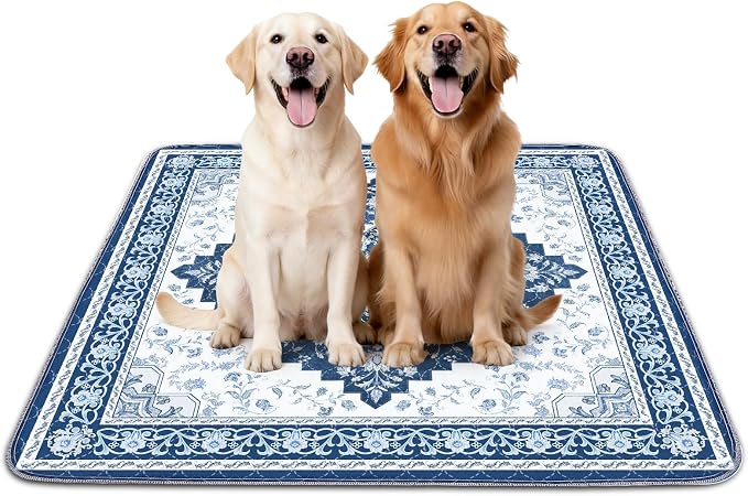 INVENHO 2PACK Washable Pee Pads for Dogs, Reusable Dog Pads Upgrade Non-Slip Dog Pee Pads Heavy Absorbency Puppy Pee Pads Quick Dry Whelping Pads/Waterproof Puppy Training Pad by INVENHO