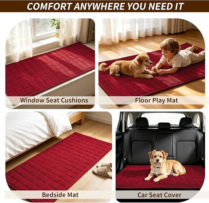 Couch Covers for Dogs Washable, Non Slip Couch Covers for Loveseat Sofa Pet Friendly, Soft Fuzzy Sofa Covers for Pet, Dog Couch Cover Furniture Protector(1PC,Burgundy,27.6"x94.5") - Image 6