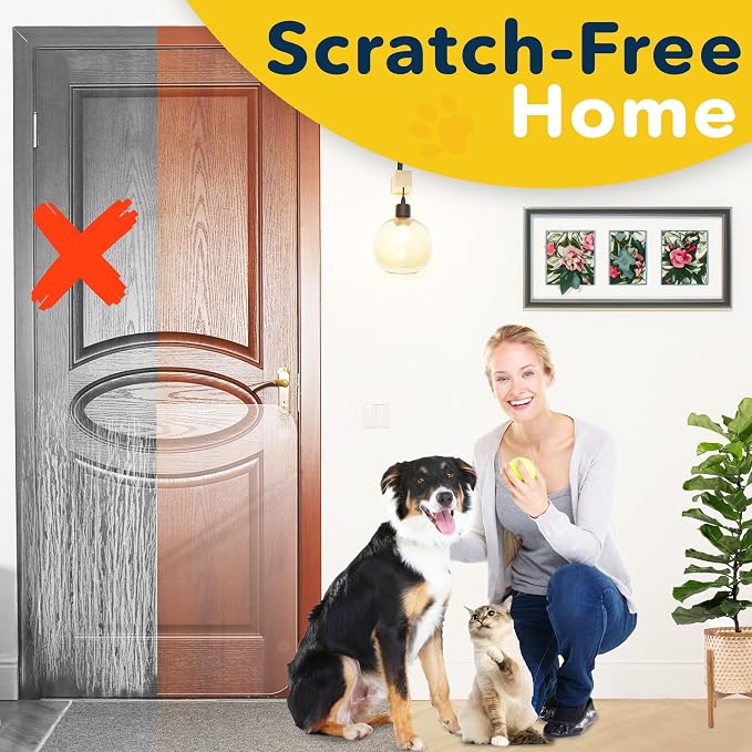 PROTECTO 2-Pack Door Protector from Dog Scratching, 15x4 - Door Guard | Clear Door Scratch Protector & Screen Door Protector for Cats, Scratch Shield - Window, Wall, Sliding Doors, Indoor Outdoor - Image 6