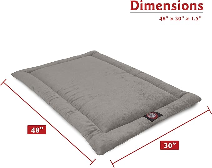 Majestic Pet Orthopedic Memory Foam Dog Crate Mat - Plush Pet Bed Pad for Crates & Kennels | USA Crafted | 48"x30" Villa Vintage - Image 2