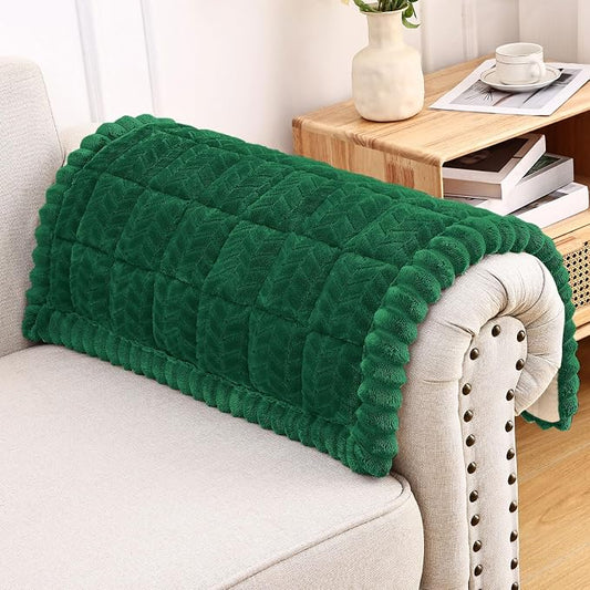 Smiry Couch Cover for Dogs, Non Slip Fuzzy Pet Sofa Arm Covers Washable | Sofa Slipcovers for Armrest & Backrest, Soft Thick Furniture Protector for Cats Dogs, Against Fur, Dirt (27.6"x27.6") by Smiry