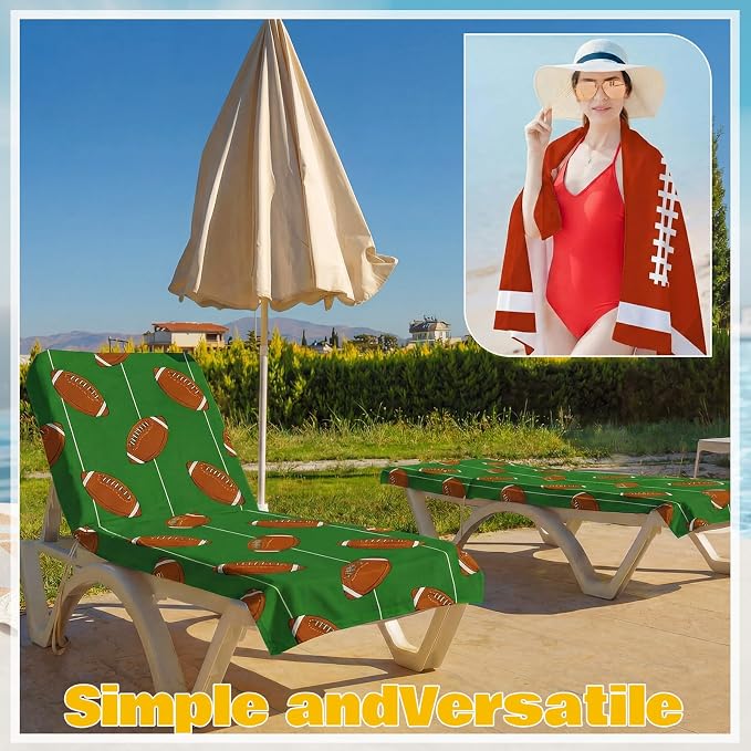 EBOOT 10 Pack Football Beach Towels Bulk, Microfiber Quick Dry Pool Towels, 36 x 72 Inch Lightweight Swim Towel for Football Party, Sports Team, Beach Trips and Pool Guests - Image 5