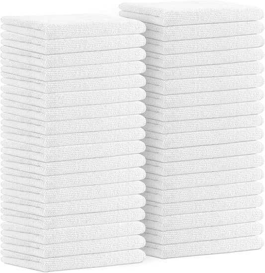 Avalon Towels Microfiber Cleaning Cloths (Value Pack of 36) - Size 16 x 16 Inches, Highly Absorbent Cleaning Rags, Lint Free, Reusable and Washable, Microfiber Towels for Cars by AvalonTowels