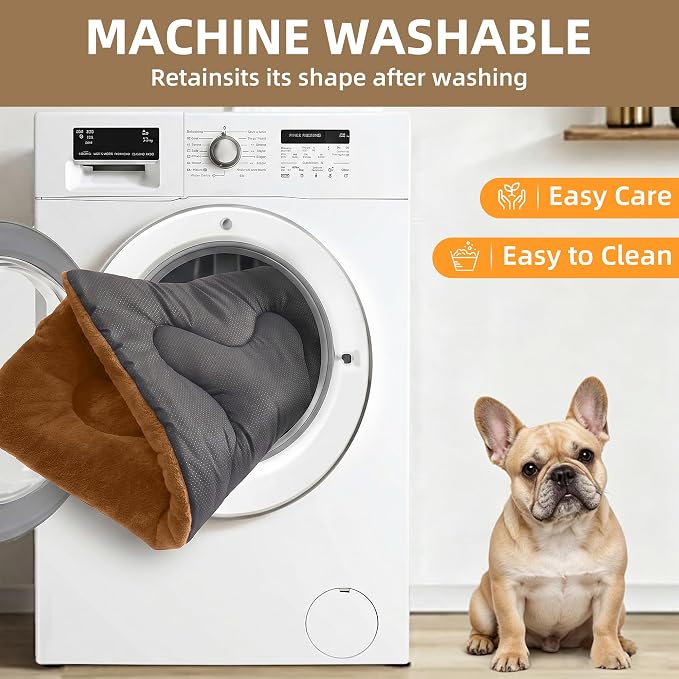 Dog Bed 22" for Metal Crate Pad, Washable Kennel Mat for Small Puppy & Cats | Soft faux rabbit fur, non-slip,machine wash/dry, plush cushioning, for crates, floors & travel, multiple sizes for all breeds - Image 5