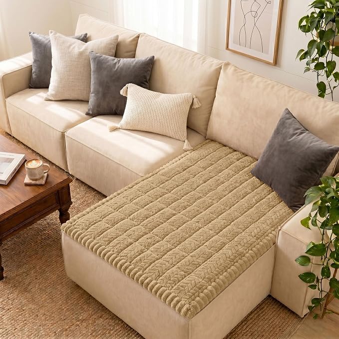 Smiry Couch Cover for Dogs, Non Slip Fuzzy Pet Sofa Covers Washable | Sofa Slipcovers for Sectional Couch, Soft Thick Furniture Protector for Cats Dogs, Against Fur, Dirt, Scratch (43"x63") by Smiry