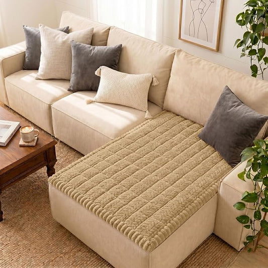 Smiry Couch Cover for Dogs, Non Slip Fuzzy Pet Sofa Covers Washable | Sofa Slipcovers for 3 Cushion Couch, Soft Thick Furniture Protector for Cats Dogs, Against Fur, Dirt, Scratch (43"x82.7") by Smiry