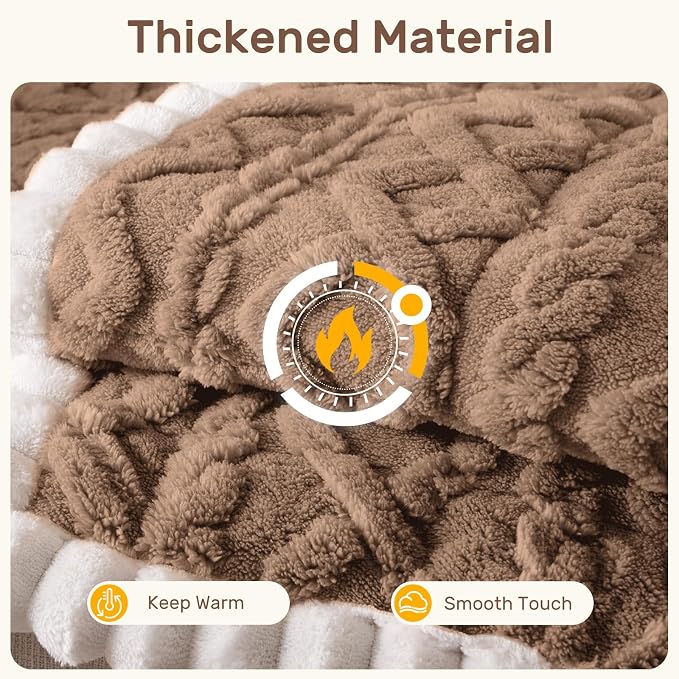 Couch Cover for Dogs, Washable Non Slip Sofa Covers for 3 Cushion Couch Pet Friendly Fuzzy Sofa Protector&Bed Mat for Pets (27.6"x70.9" Coffee) - Image 3