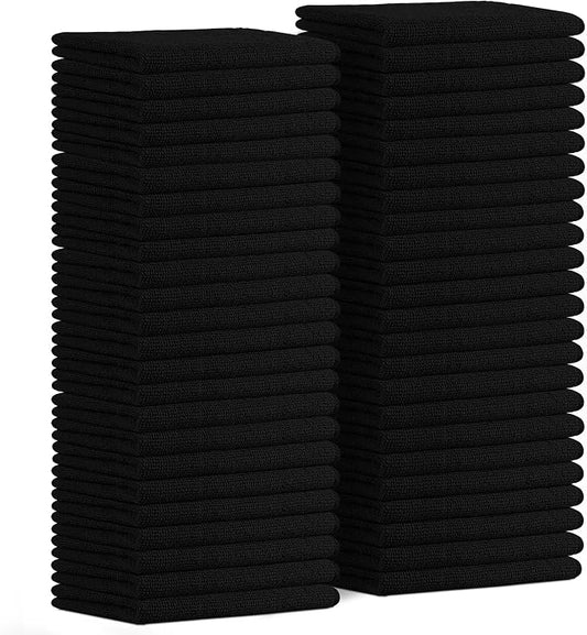 Avalon Towels Microfiber Cleaning Cloths (Value Pack of 48) - Size 16 x 16 Inches, Highly Absorbent Cleaning Rags, Lint Free, Reusable and Washable, Microfiber Towels for Cars by AvalonTowels
