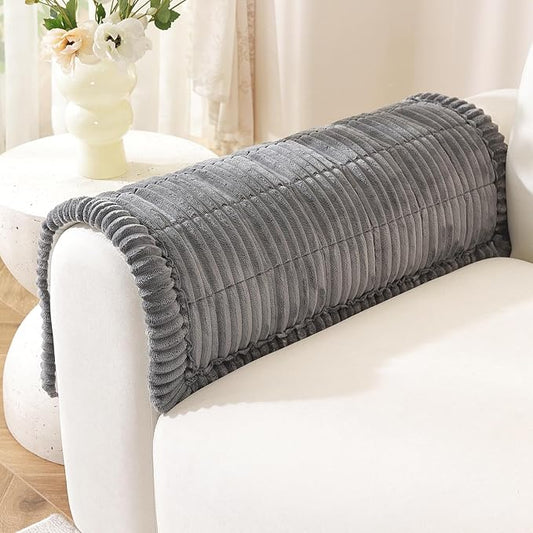 OstepDecor Couch Cover for Dogs, Washable Non Slip Sofa Cover for Pets, Soft Couch Covers for Sofa, Loveseat and Sectional, Furniture Protector Against Pet Hair & Scratches (20" x 24", Dark Grey) by OstepDecor