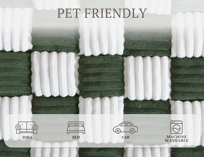 Couch Cushion Cover for dogs Sofa Cover Washable Pet Love Seat Couch Covers for Sofa Slipcovers Couch Protector Blanket for Dogs Sofa Cushion Covers for Pets Washable Pad Green 70x70cm/27.6x27.6in - Image 2