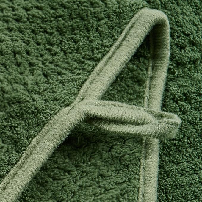 Extra Large Bath Sheets Set 6-Piece, 2 Bath Towels 40x80 Inches, 2 Hand Towels, 2 Washcloths, Soft Absorbent Quick Dry Microfiber Towels for Bathroom Beach Pool Gym Spa, Olive Green - Image 6