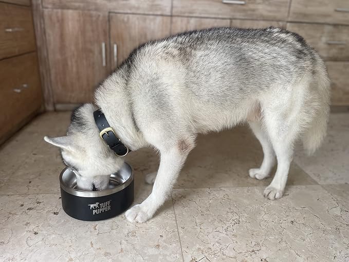 Tuff Pupper 100 oz Heavy Duty Insulated Stainless Steel Dog Bowl for Large Dogs, Non-Slip Base, Dishwasher Safe - Image 7