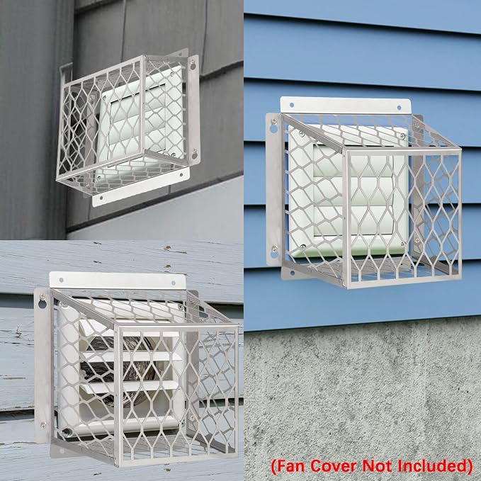 Dryer Vent Bird Guard,Dryer Vent Cover Outside for 3-4 inch Vent Hoods | Universal Outdoor Bird Guard for Dryer Vent & Bathroom Exhaust,Stainless Steel Bird Cage 7"Lx7"Wx5"H,Prevent Bird From Enter - Image 6