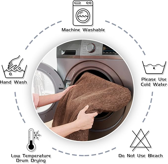 MEETSKY Couch Cover for Sofa Large with Tassel Edge, Modern Couch Covers for Dogs Washable Sofa Slipcover for Cats Pet Universal Sofa Throw Cover, 71"x150", Reddish Chocolate - Image 7