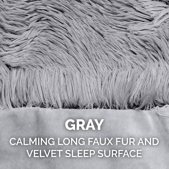 Furhaven Waterproof Throw Blanket for Dogs & Indoor Cats, Reversible Protective Pet Blanket, Small, Long Faux Fur & Velvet, Gray - Image 6