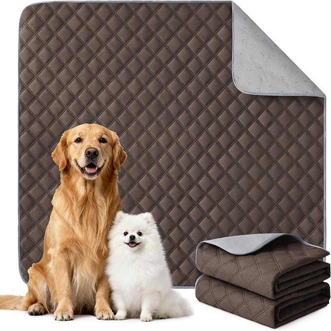 Eterish Reusable Washable Pee Pads for Dogs Large/Extra Large 36'' x 41'' 2 Pack, Absorbent Pet Puppy Dog Training Pads Non-Slip, Waterproof Whelping Potty Pads for Dogs Leak-Proof by Eterish