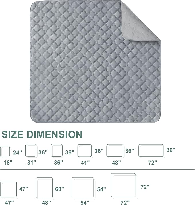 Eterish Reusable Washable Pee Pads for Dogs Large/Extra Large 36'' x 36'' 2 Pack, Absorbent Pet Puppy Dog Training Pads Non-Slip, Waterproof Whelping Potty Pads for Dogs Leak-Proof - Image 7