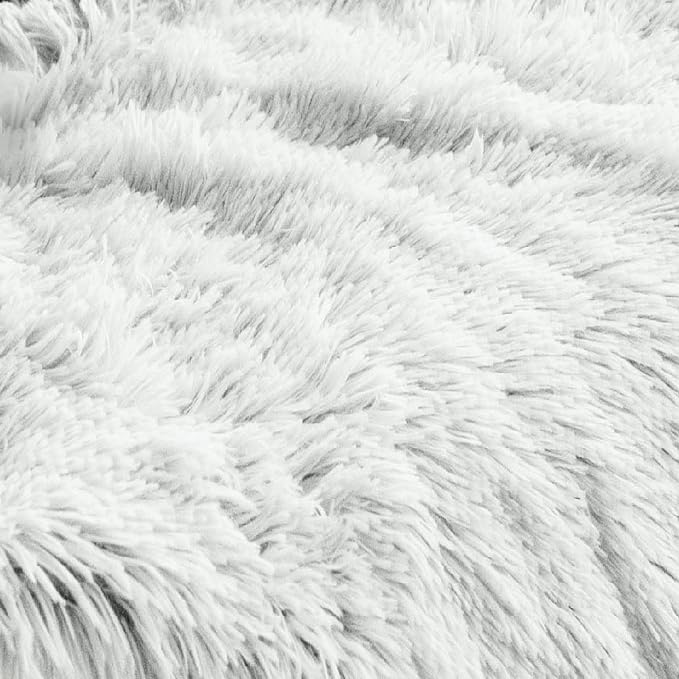 Best Friends by Sheri The Original Calming Donut Dog Bed for Large Dogs up to 100 lbs, Shag Faux Fur, Frost Gray, Large, 36" x 36" - Image 10