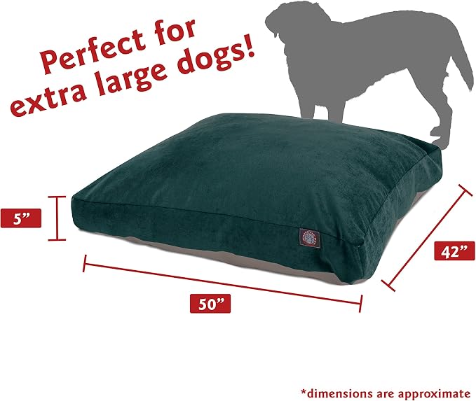 Majestic Pet Villa Rectangle Dog Bed Washable – Non Slip Comfy Pet Bed – Crate Bed with Removable Washable Cover – Kennel Bed for Sleeping, Polyester Fiber, X-Large, Marine - Image 3