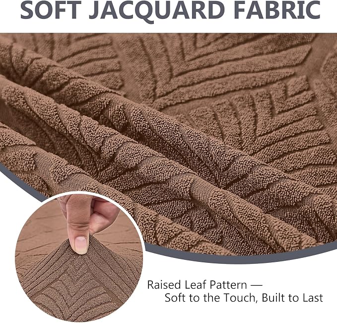 Genina Waterproof Couch Cushion Covers for Pets Washable Sofa Seat Covers | Non Slip,Stretch Jacquard Fabric,Pet Hair & Scratch Protection,Easy Installation,Furniture Protector,Sectional Sofa,2 Piece - Image 4