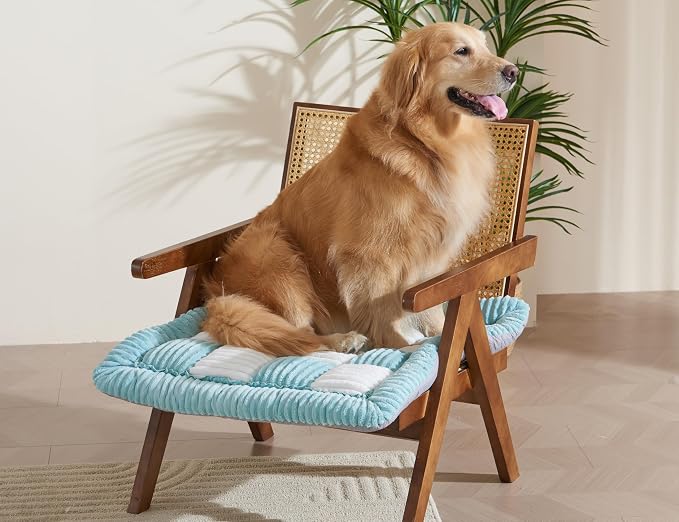 Couch Cushion Cover for dogs Sofa Cover Washable Pet Love Seat Couch Covers for Sofa Slipcovers Couch Protector Blanket for Dogs Sofa Cushion Covers for Pets Washable Pad Blue 70x70cm/27.6x27.6in - Image 7