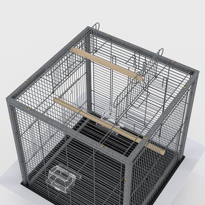 Garvee Small Bird Cage with Playground Stand, 20 Inch High Travel Bird Cage for Parrot, Parrot Carrier for Parakeet, Cockatiels, Budgies Medium Small Sized Birds - Image 8