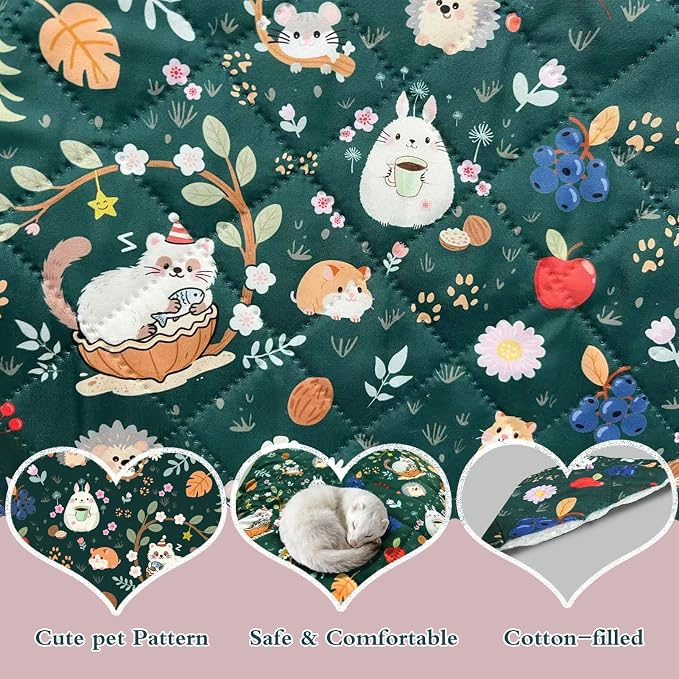 Ferret Cage Liner for Ferret Nation & Critter Nation Cage | Washable Bedding, Leakproof Cage Accessories for Ferrets, Chinchillas, Rats & Other Small Animals(Bottom Pan Liner) - Image 5