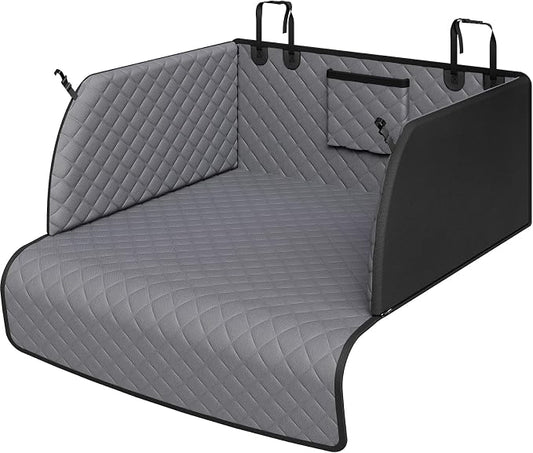 PETICON SUV Cargo Liner for Dogs, Pet Trunk Cover with Cushioned Sides | Full Coverage Non-Slip Cargo Cover with Bumper Flap Protector, Waterproof 600D Oxford, 28D High-resilience Foam, Safer Rides by PETICON