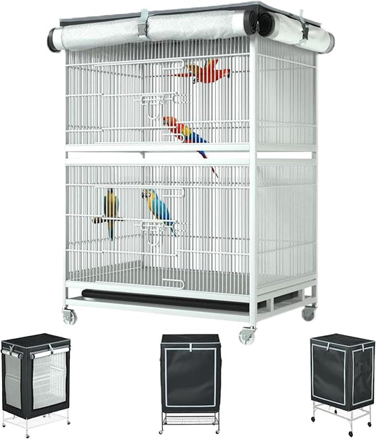 Large Bird Cage Cover - 600D Cage Covers for Night, Good Night Bird Cage Cover for Large Birdcage,Indoors or Outdoors (M) by APOLAI7