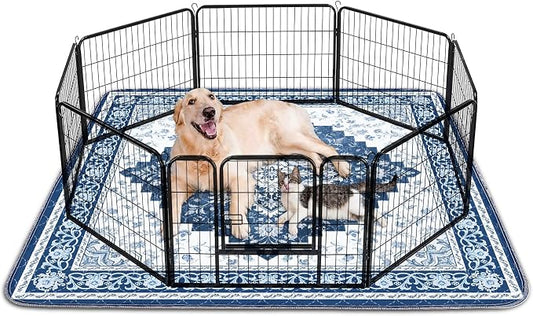 INVENHO 2PACK Washable Pee Pads for Dogs 60"x48" Reusable Dog Pads Extra Large Upgrade Non-Slip Dog Pee Pads Heavy Absorbency Puppy Pee Pads Quick Dry Whelping Pads/Waterproof Puppy Training Pad by INVENHO
