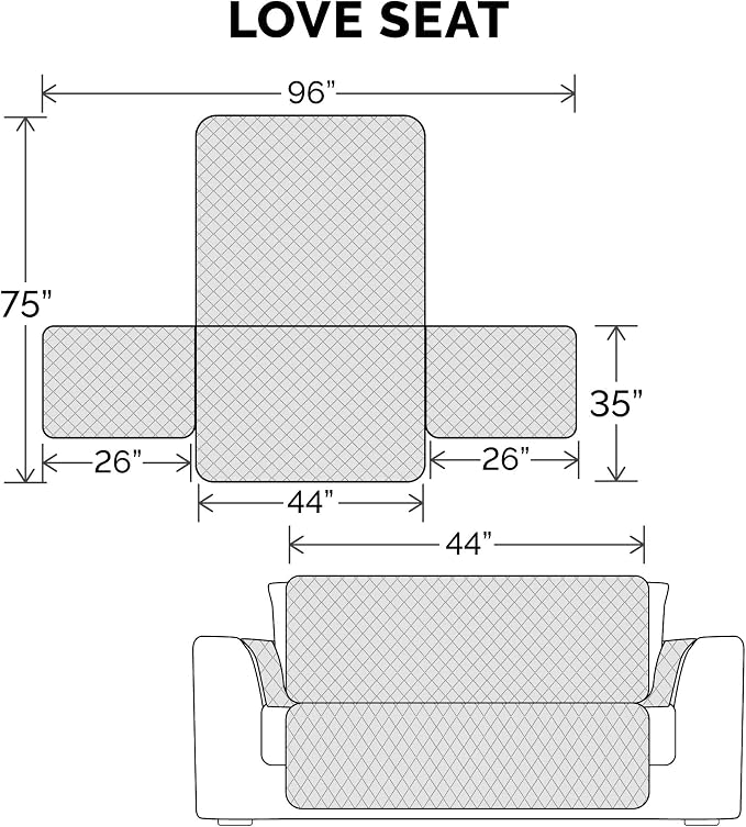 Furhaven Waterproof & Non-Slip Loveseat Cover Protector for Dogs, Cats, & Children - Quilted Paw Print Living Room Furniture Cover - Espresso, Loveseat - Image 2
