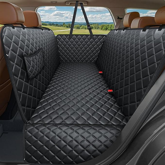 URPOWER 900D Heavy Duty Dog Seat Cover for Back Seat, Waterproof Hammock | 60% Tougher than 600D Oxford, Side Flaps with Zippers, Scratch Resistant, Non-Slip, Machine Washable, Fits Cars & SUVs by URPOWER