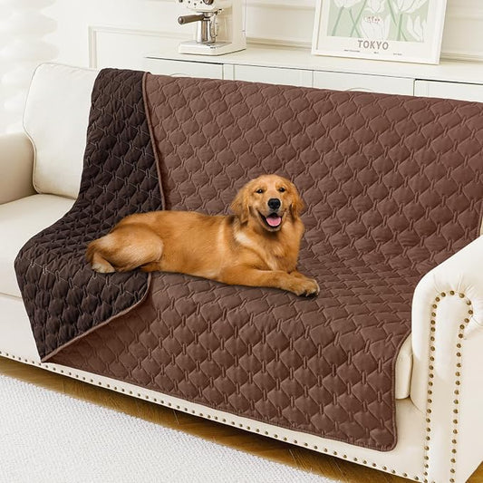 Smiry Waterproof Dog Bed Cover Blanket, Reversible Pet Blanket | Soft Reversible, Washable Leakproof Cats Dogs Couch Cover for Sofa, Couch, Furniture (68x82 Inch) by Smiry