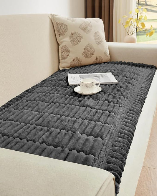 Couch Cover for Dogs Cats, Non Slip Washable Pet Sofa Protector, Plush | Polyester plush, non-slip silicone, machine washable, sofa sectional loveseat recliner, fur scratches muddy paws protection by Unknown